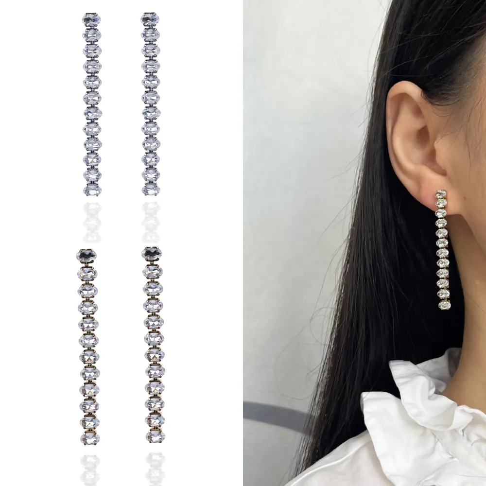 Tennis Ovale-Orecchini Acciaio - OAP-413-1070