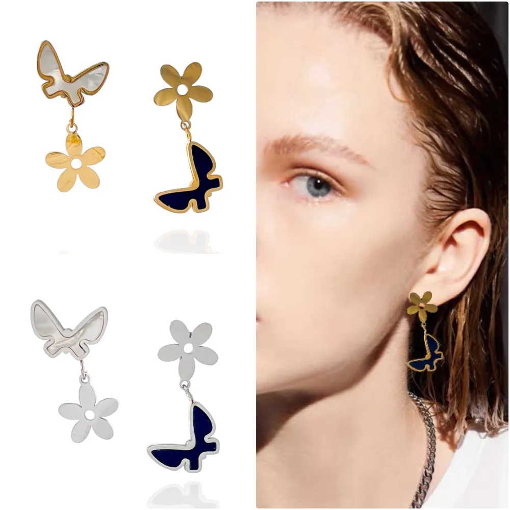 Farfalla-Orecchini in Acciaio - OAP-413-1393