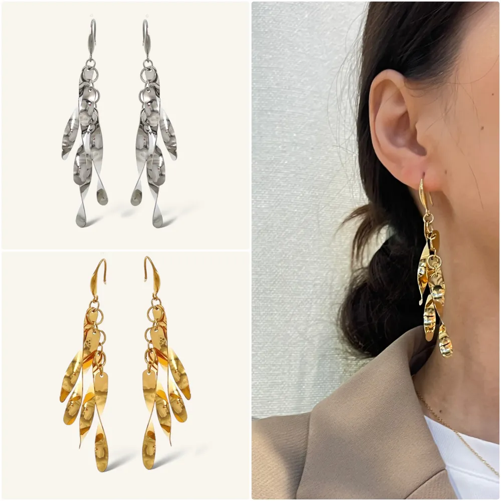 Nastro -Orecchini in Acciaio - OR-413-2414 (Argento)