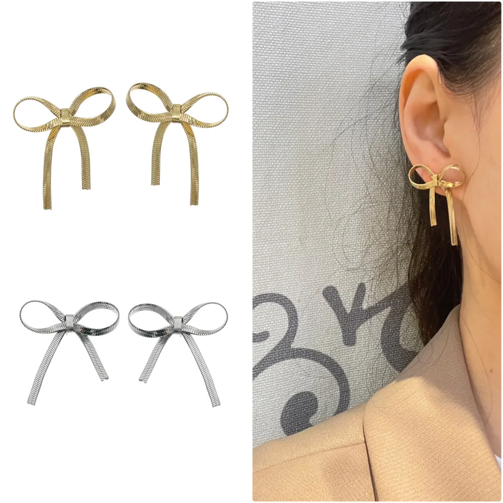 Fiocco -Orecchini in Acciaio - OAP-413-2458 2 (Argento)