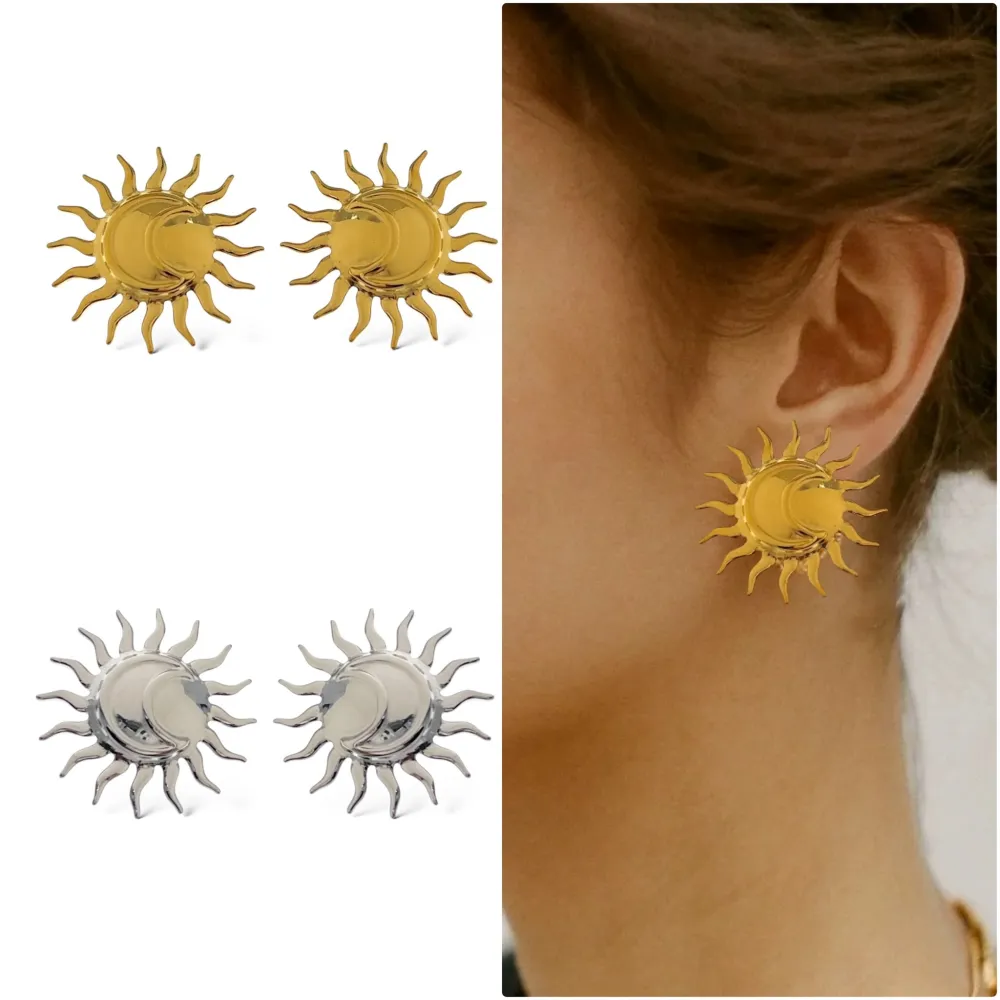 Sole Luna -Orecchini in Acciaio - OAP-413-7400 (Oro Giallo)