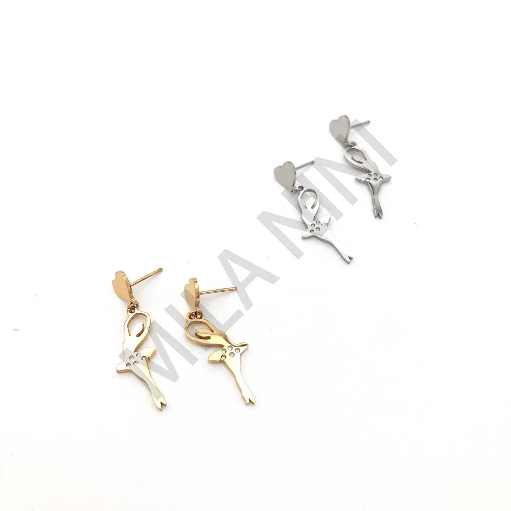 Orecchini pendenti in acciaio Dancer - OAP-413-901 (Acciaio)