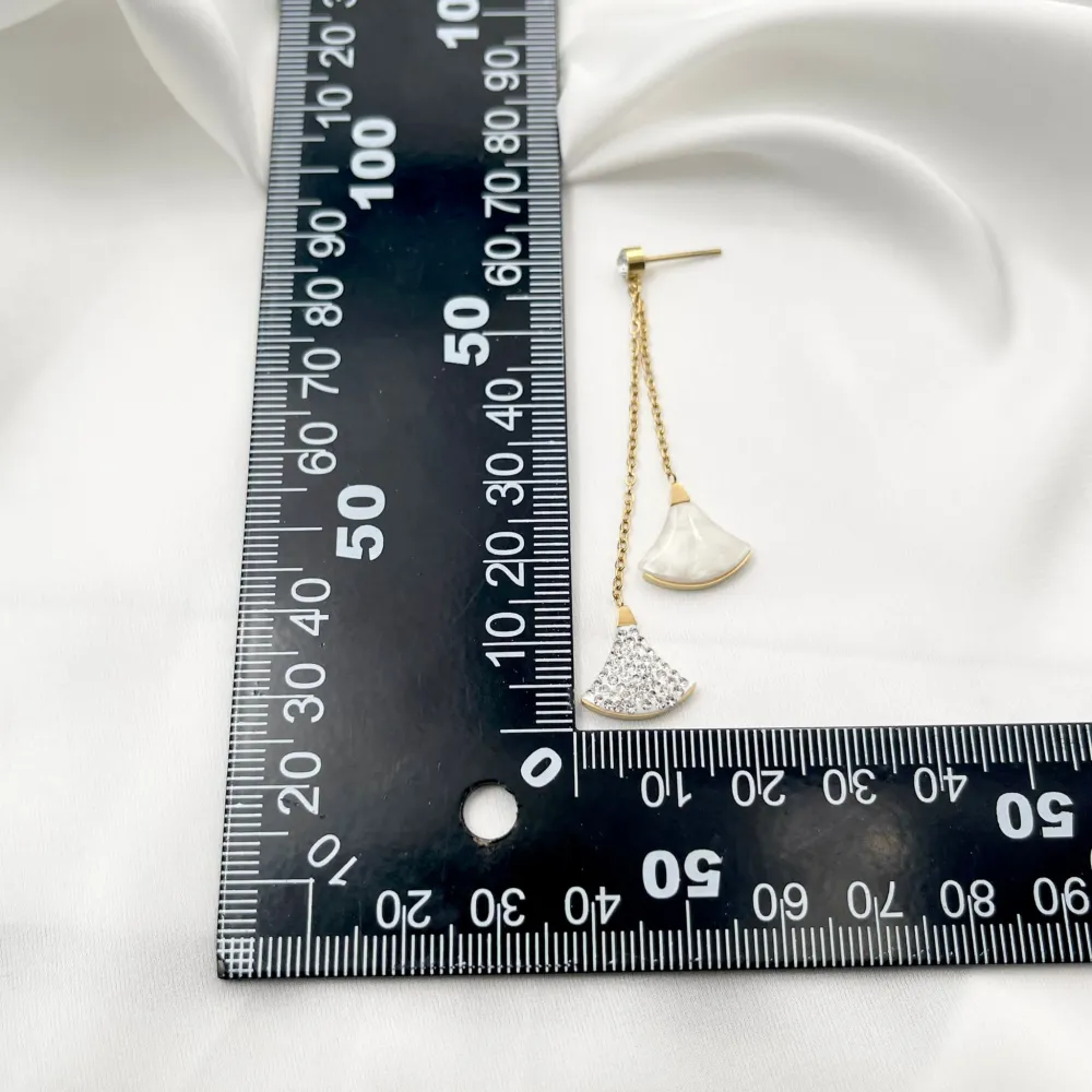 Ventaglio -Orecchini in Acciaio - OAP-413-954