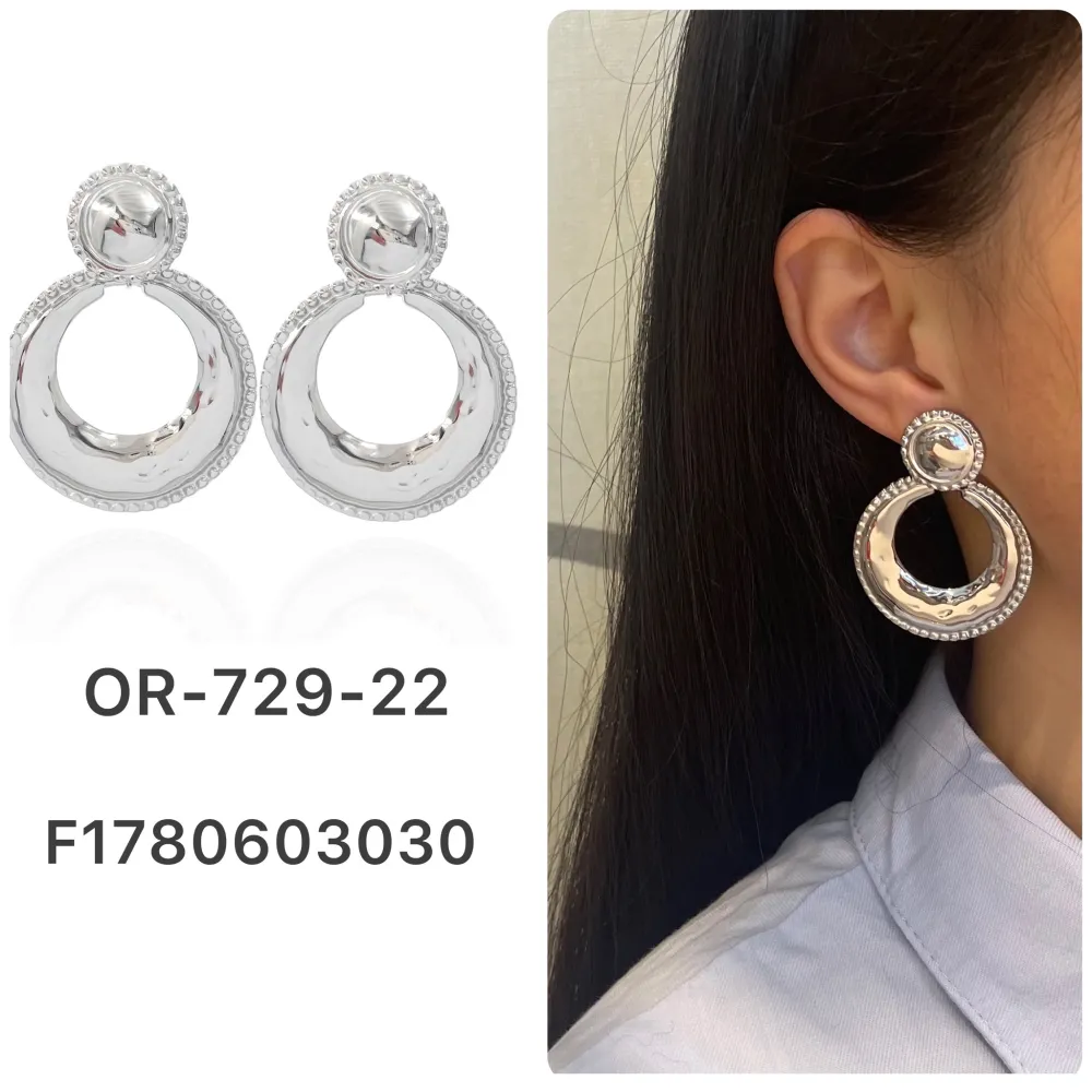 Cerchio-Orecchini in Acciaio - OR-729-22