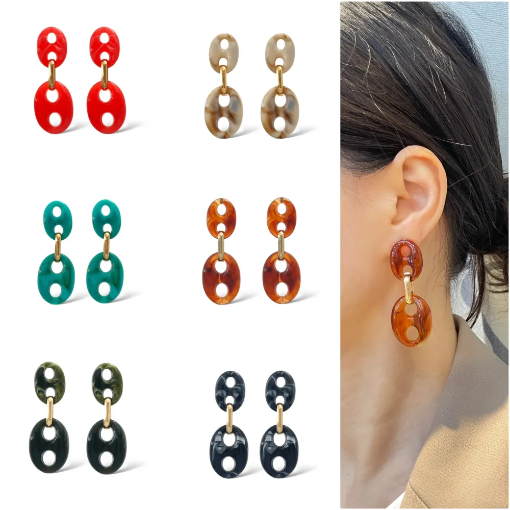 Catena Pendete-Orecchini in Acciaio - OAP-732-324