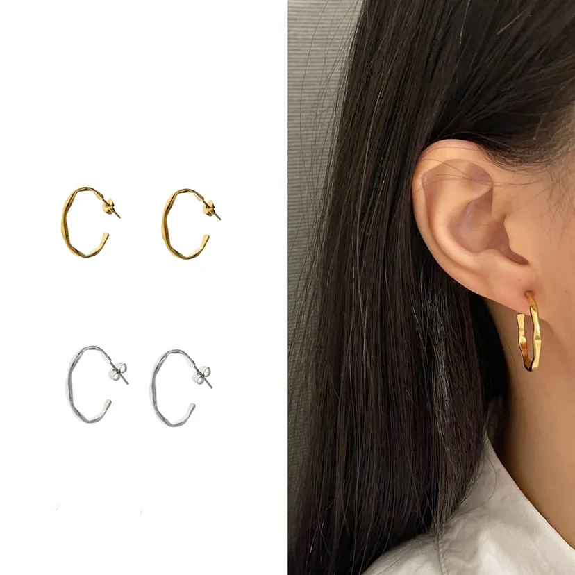 25mm -Orecchini a Cerchio in Acciaio - OAP413-789