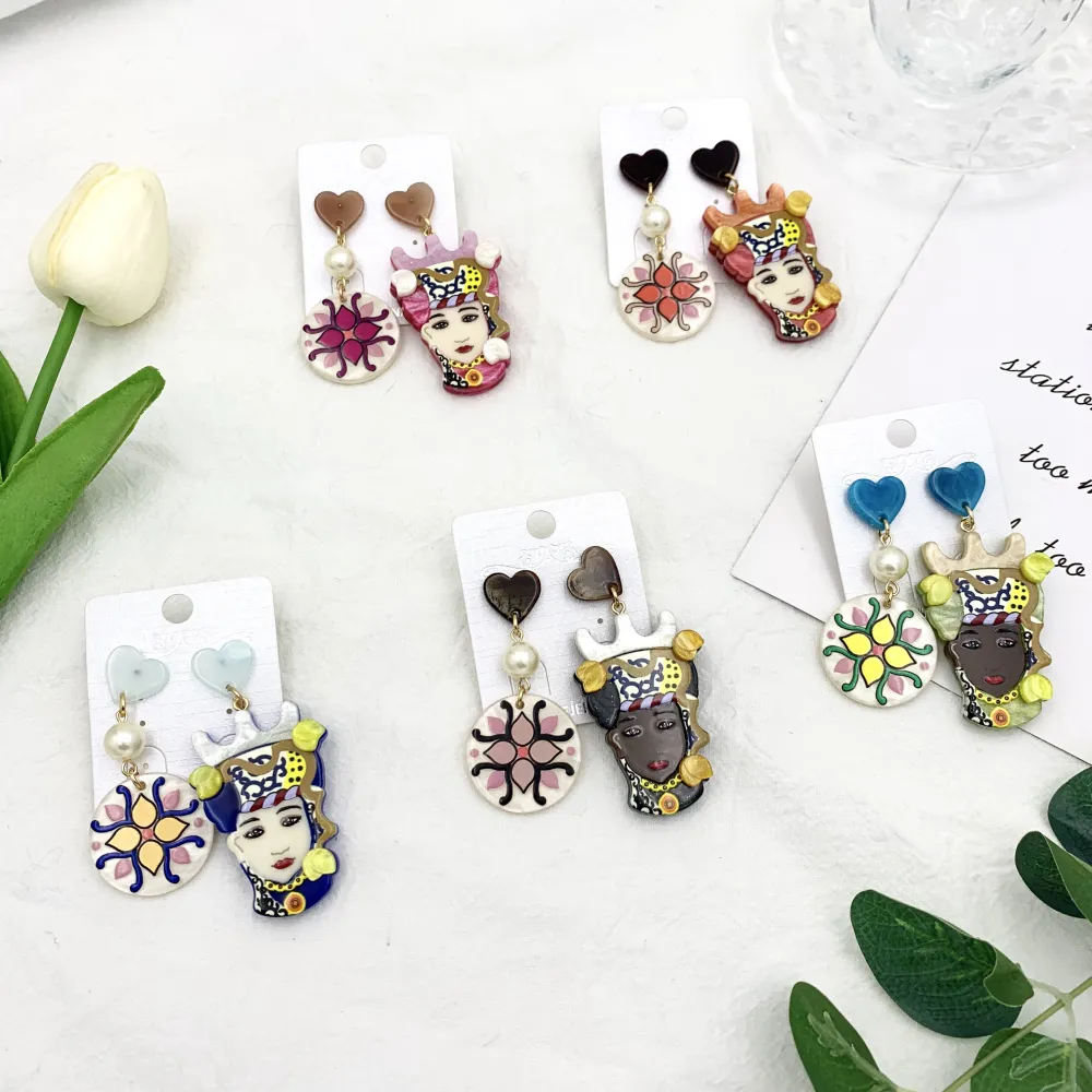 Testa di Moro-Orecchini Moda - OMM-15604