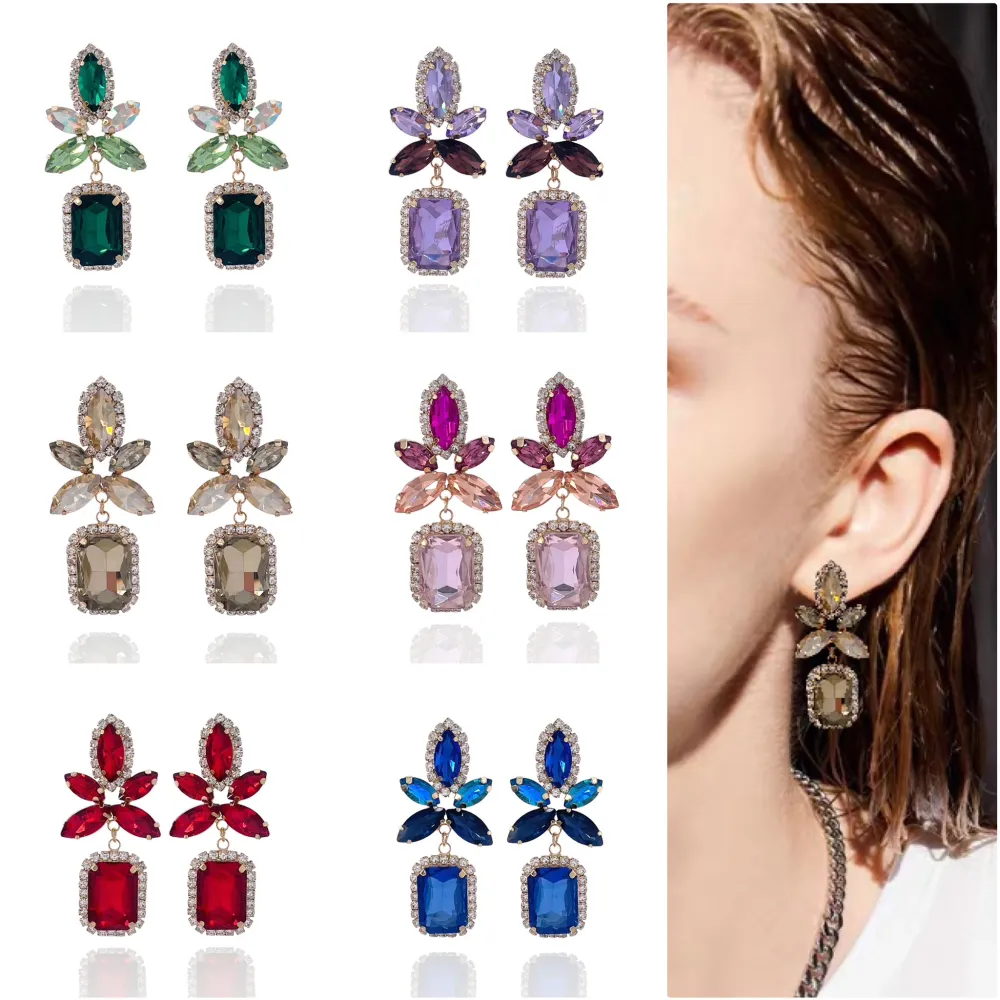 Fantasia-Orecchini Moda Vetro - OMM-520-L27