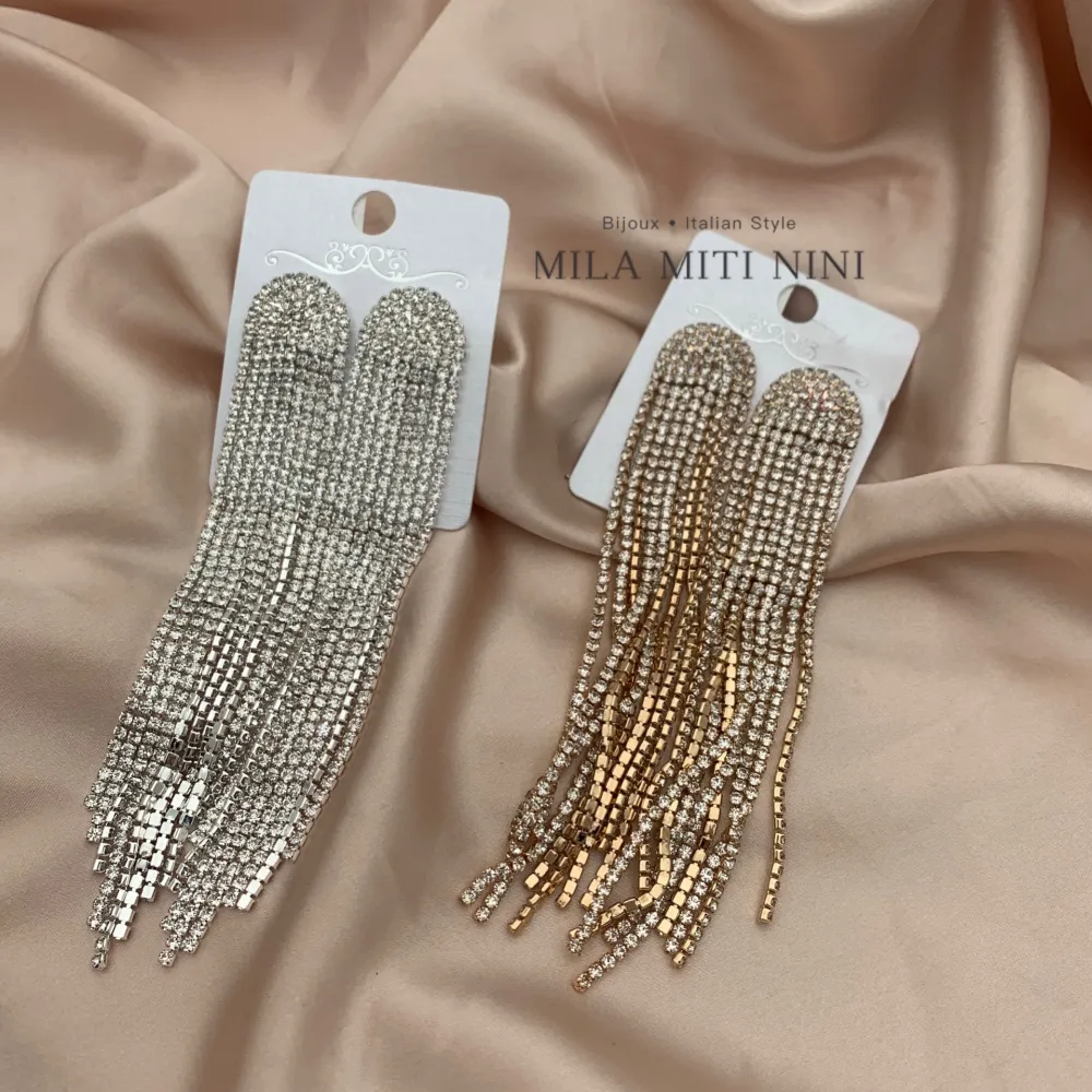 Napine con Strass-Orecchini con Zirconia - OMZ-109-52A