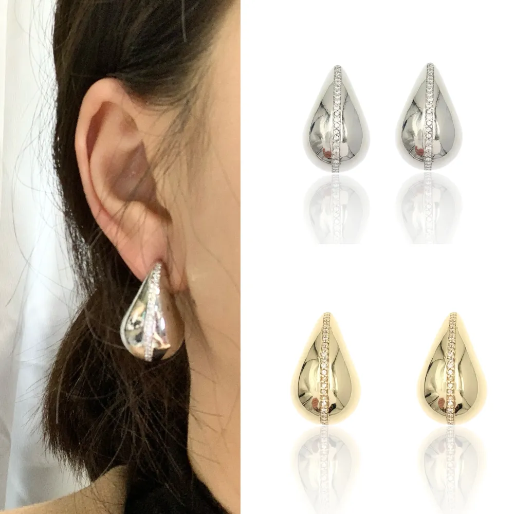 Goccia Grande-Orecchini con Zirconia - OMZ-520-L53