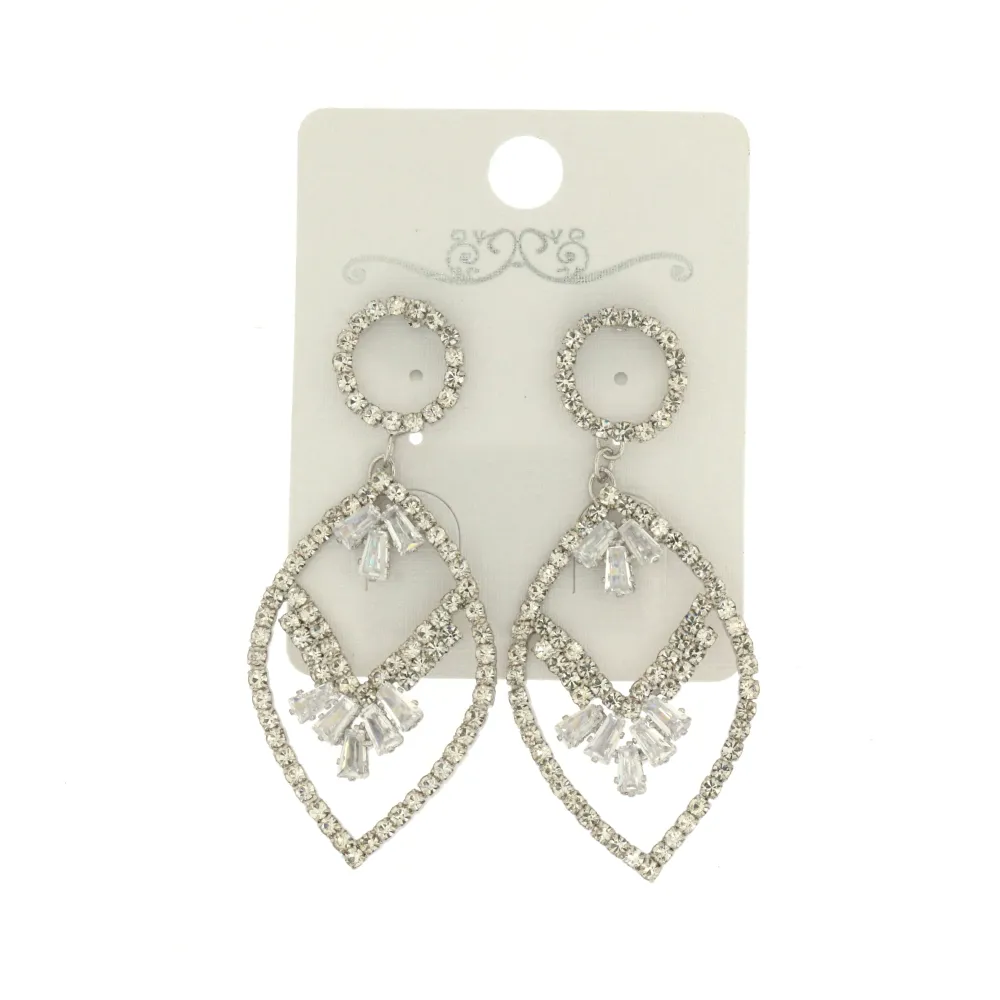 [OMZ-Foglia 5139 - Orecchini con Cubic Zirconia] OMZ-Foglia 5139 - Orecchini con Cubic Zirconia - OMZ-Foglia 5139 - Orecchini con Cubic Zirconia