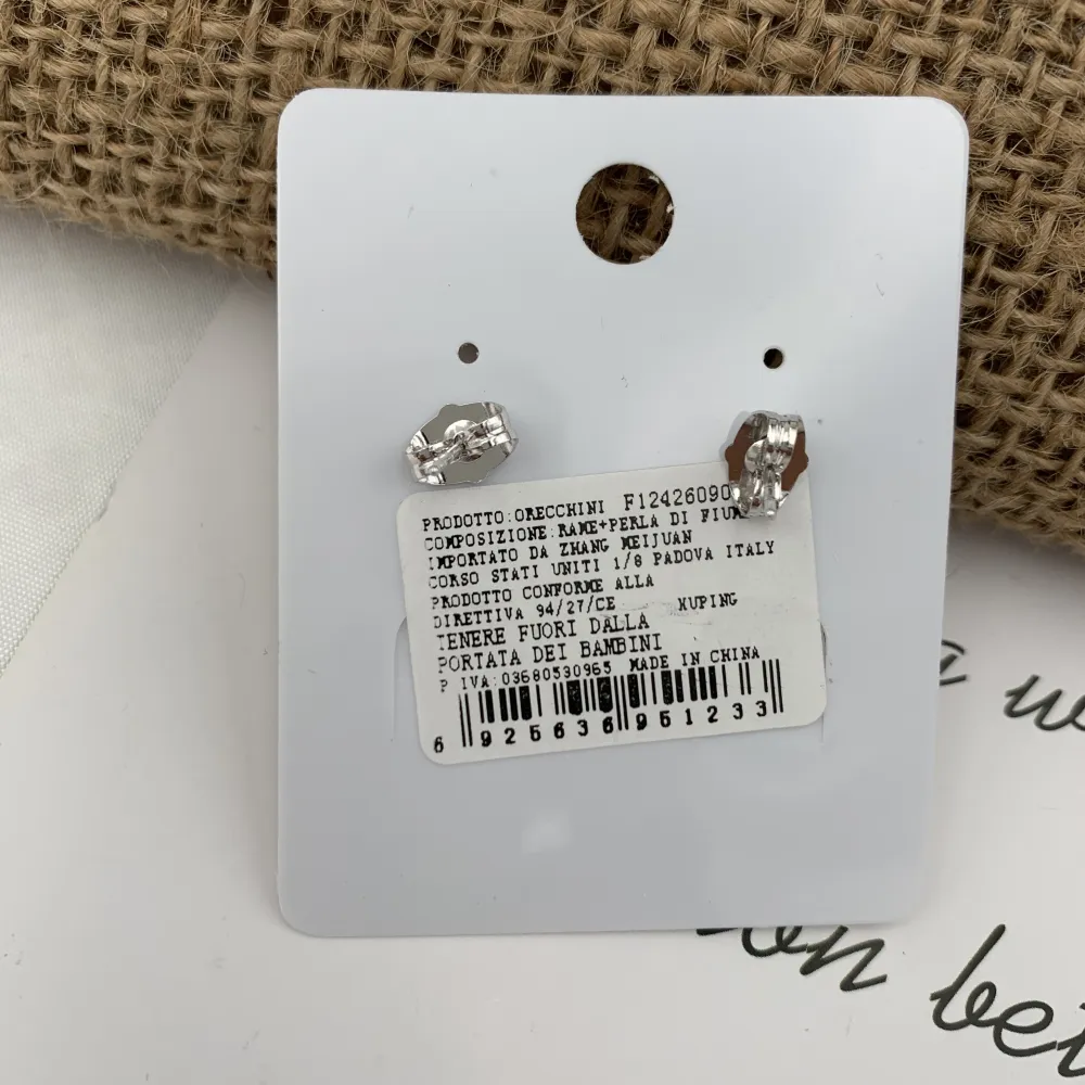 Croce Perla-Orecchini con Zirconia - OMZ-XP1233