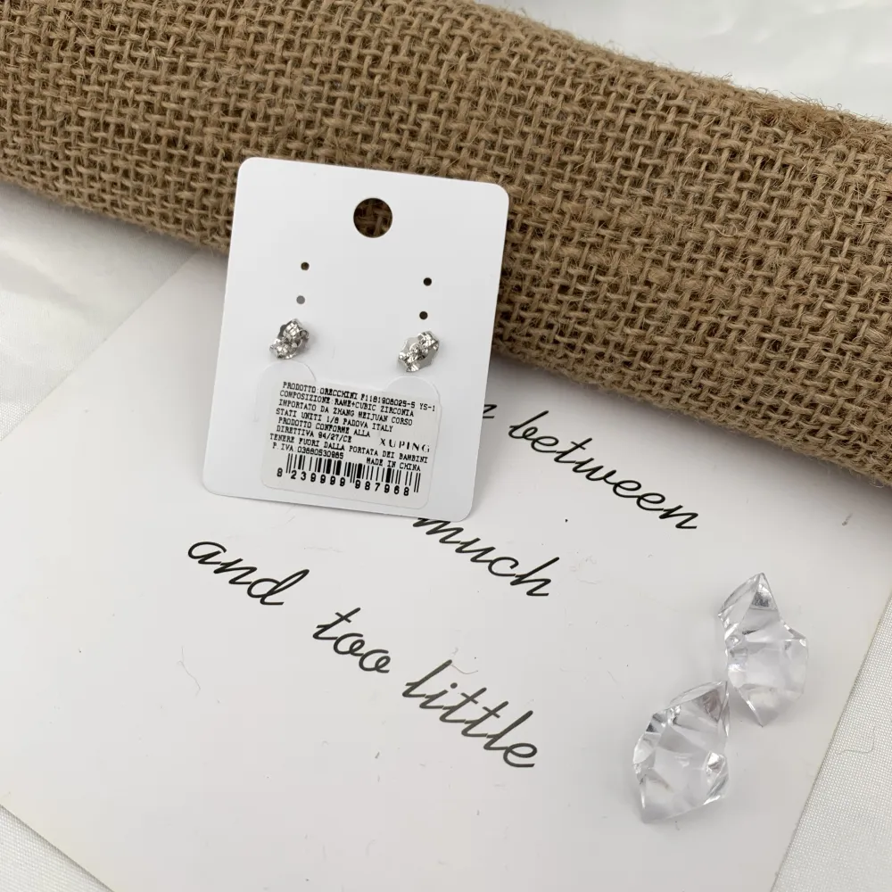 Cerchio con Fantasia-Orecchini con Zirconia - OMZ-XP7968