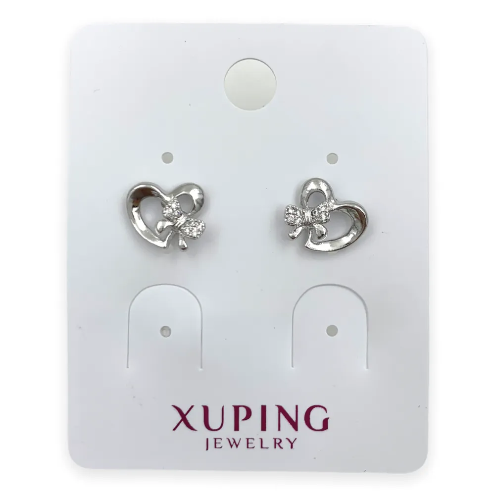 OMZ6084-Cuore Piccolo- Orecchini a Lobo - OMZ6084-Cuore Piccolo- Orecchini a Lobo