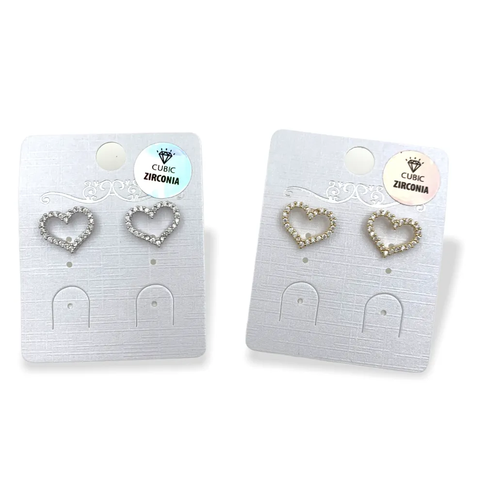 OMZ6097-Cuore- Orecchini a Lobo - OMZ6097-Cuore- Orecchini a Lobo