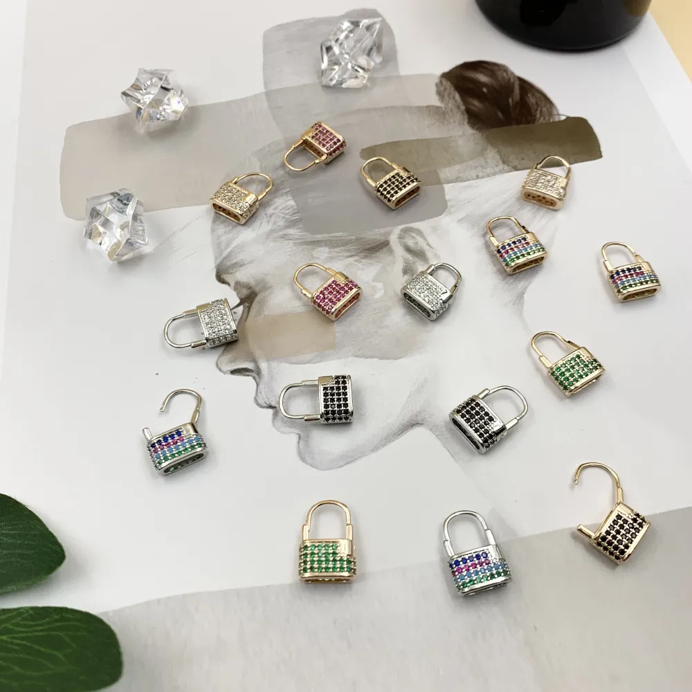 OMZ6743-Lucchetto- Orecchini con Zirconia - OMZ6743-Lucchetto- Orecchini con Zirconia