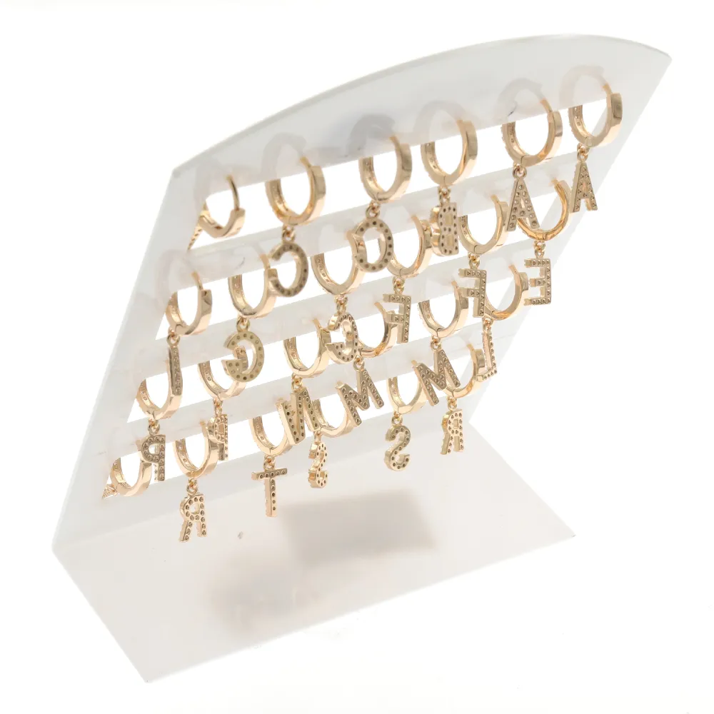 OPM-Cerchi Zirconia a Scalare 5753- 12Paia Orecchini - OPM-109-178