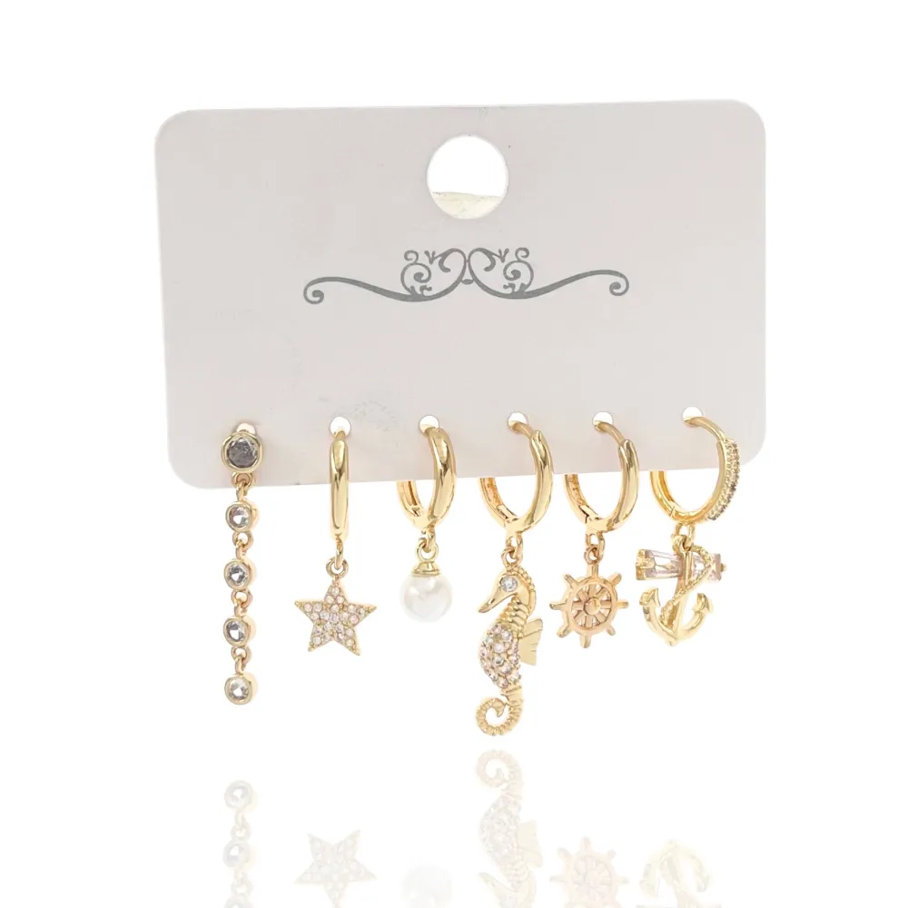 Mare Stella Cavalucci Marino-Set 6pz Orecchini - OPM-520-L38