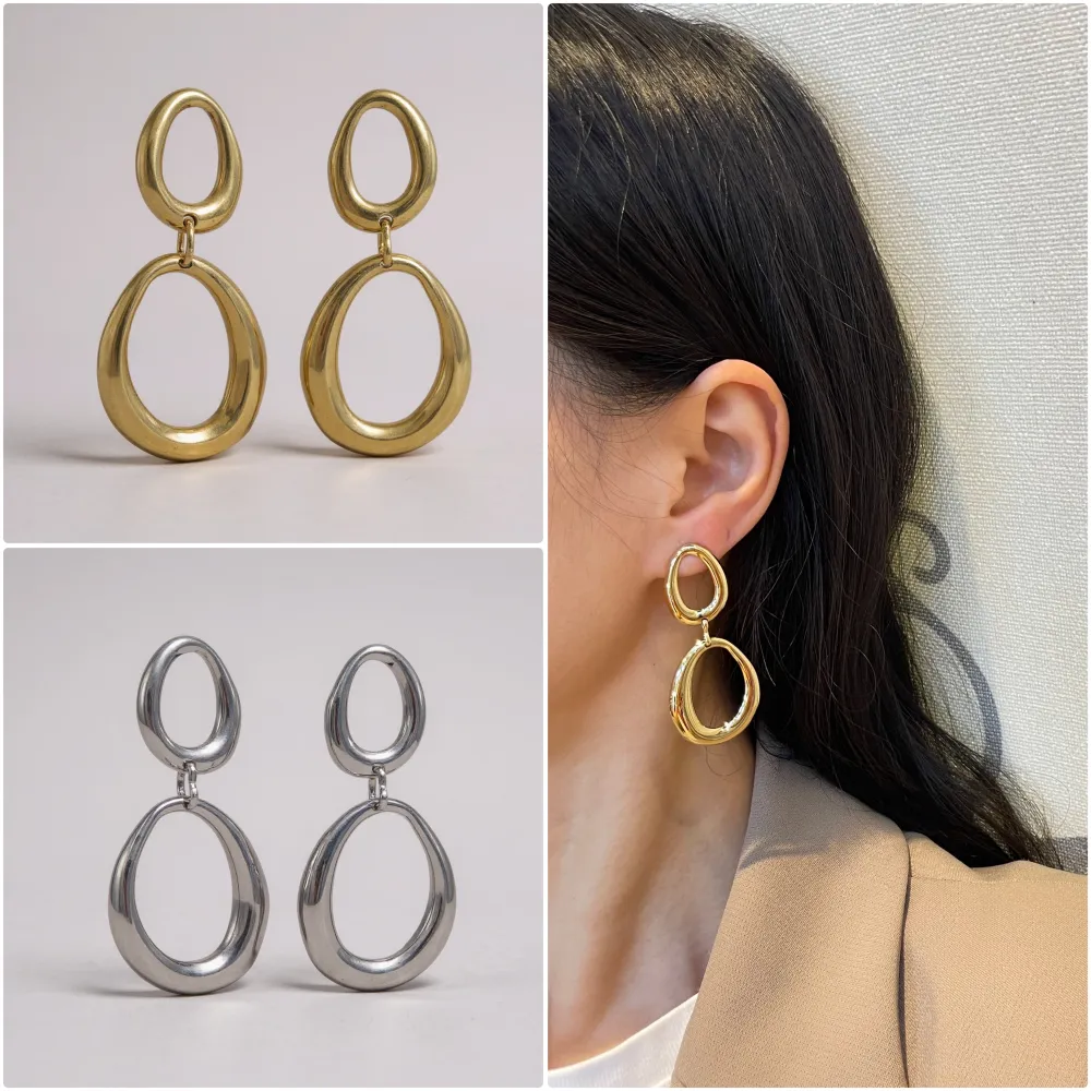 Goccia-Orecchini in Acciaio - OR-103-AA6134E