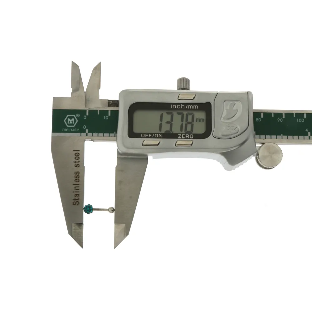 Barbell Pallina strass 4mm 4025 - In Acciaio - PCA4025-Barbell Pallina strass 4mm- In Acciaio