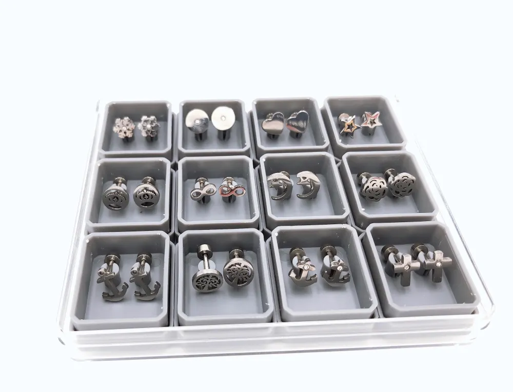 Misto 4056 - in Acciaio - PCA4056-Misto-Orecchini  in Acciaio