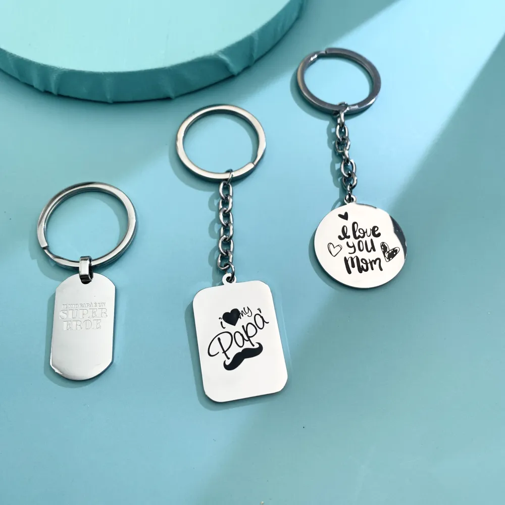 PKA-I love my Papà 5408 - Portachiave in Acciaio - PKA-413-049