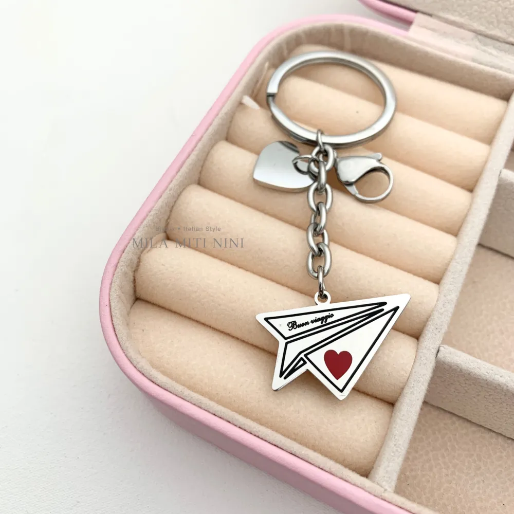 Aeroplano - Portachiave in Acciaio - PKA-413-074