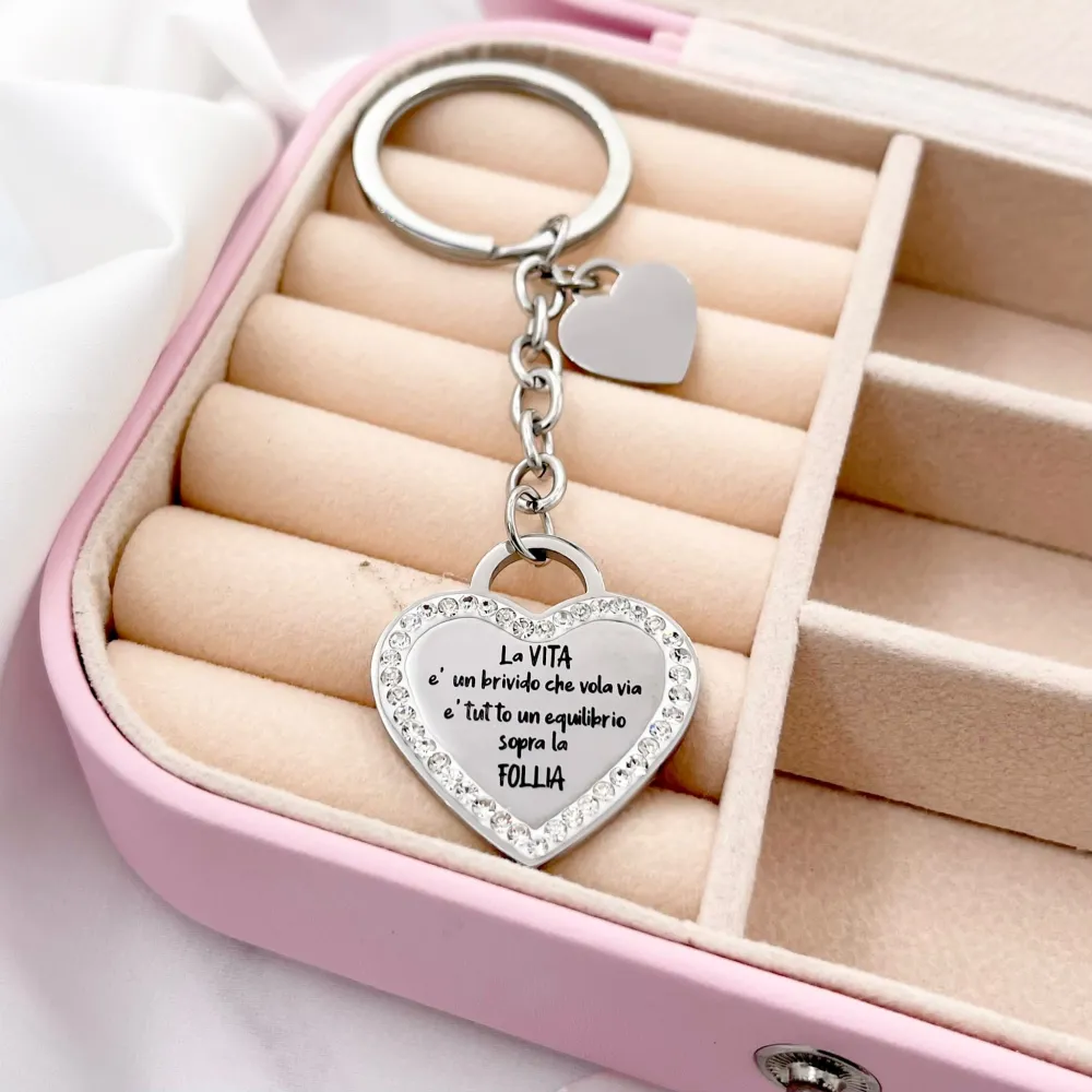 La vita è un Brivido- Portachiavi in Acciaio - PKA-413-119