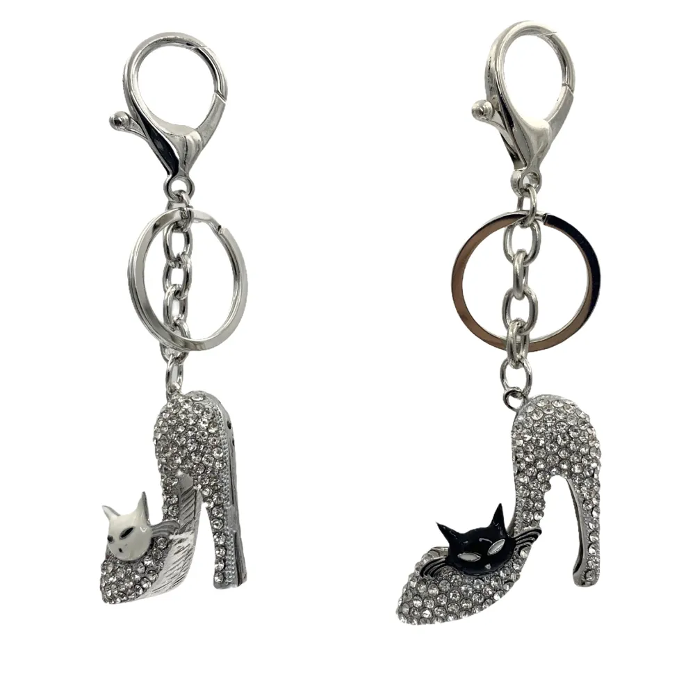 PKC6051-Sandalo con Gatto- Portachiave - PKC6051-Sandalo con Gatto- Portachiave (Bianco)