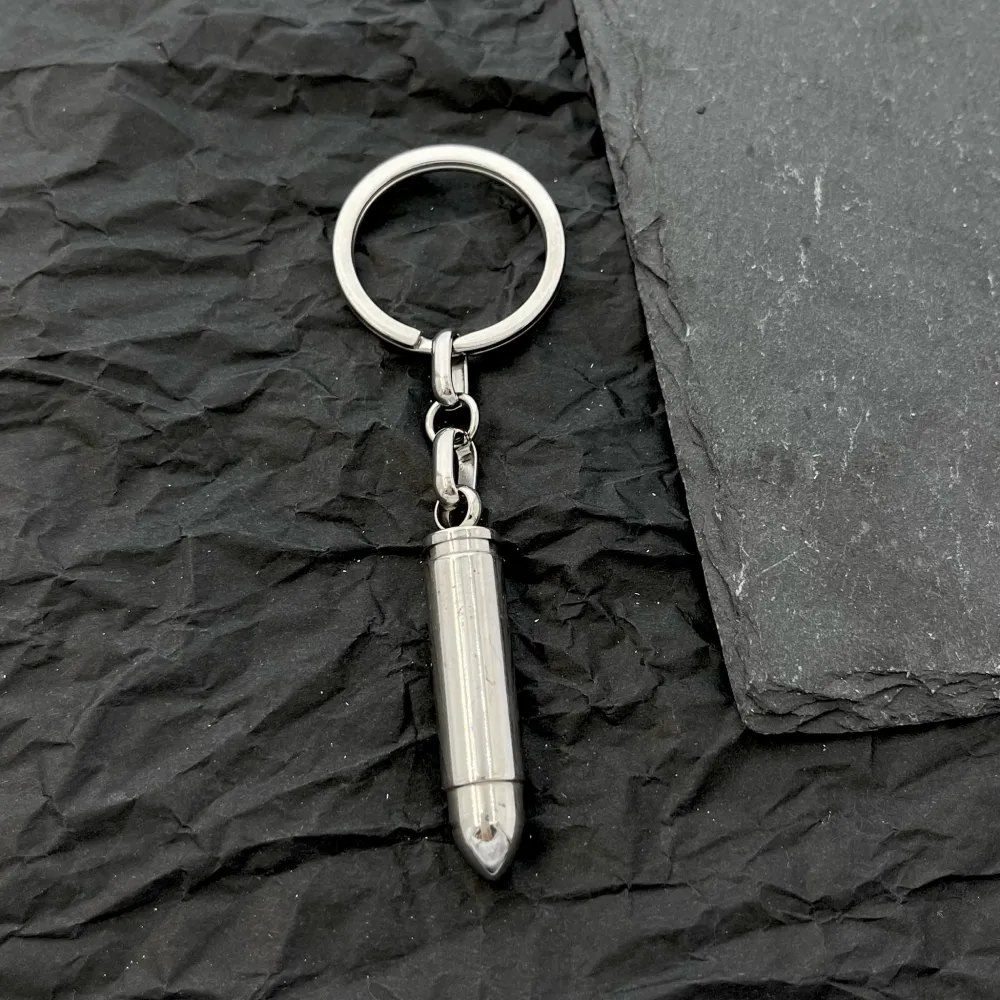 [PKU-432-81] proiettile-Portachiavi da Uomo in Acciaio - PKU-432-81