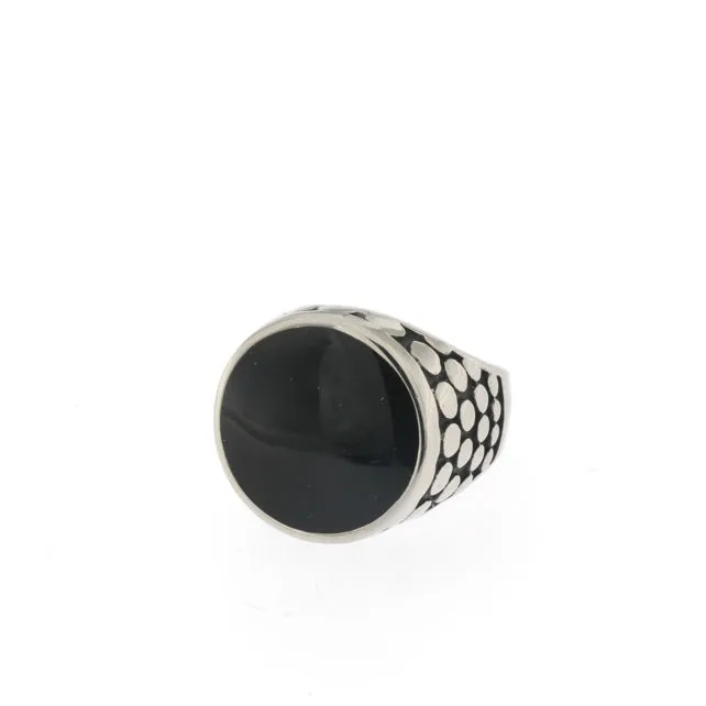 [Pietra Tonda - Anello da Uomo] Pietra Tonda - Anello da Uomo - Pietra Tonda - Anello da Uomo