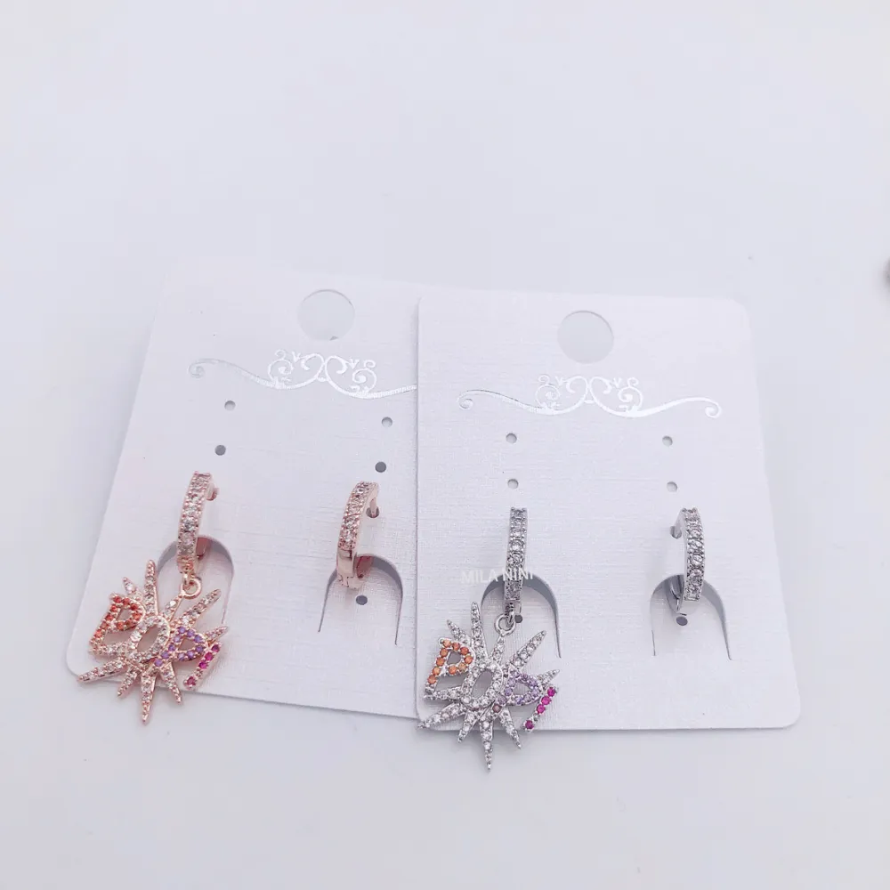 Orecchini zirconia - Pop colorato 5744 - Orecchini cerchio zirconia