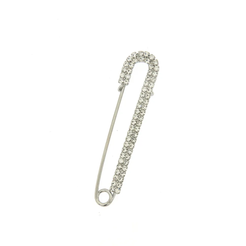 SP-Doppio Strass 5557- Spilla da Balia 7 cm - SPM-113-7265