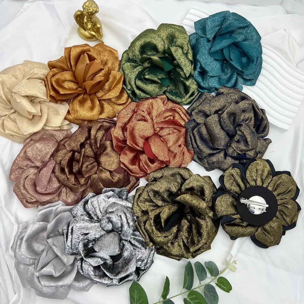 Fiore Grande-12pz Spille in Tessuto - SPM-143-18