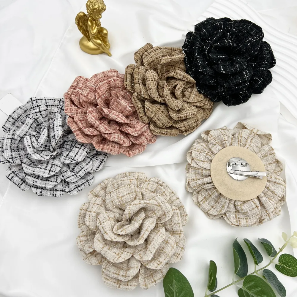 Fiore Grande-12pz Spille in Tessuto - SPM-143-20