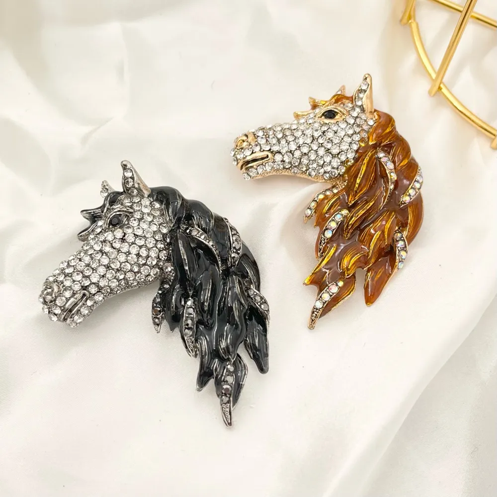 Cavallo -Spilla in Metallo - SPM-312-365