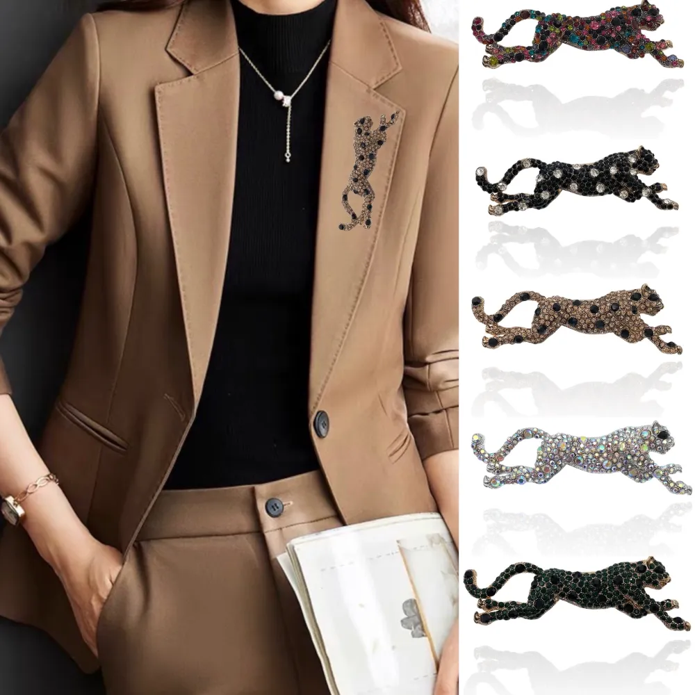 Pantera Media-Spilla Grossa in Metallo - SPM-321-180 Pantera