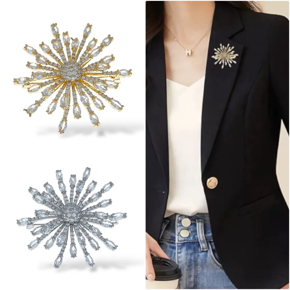 Fiocco di Neve-Spilla con Zirconia - SPM-506-269