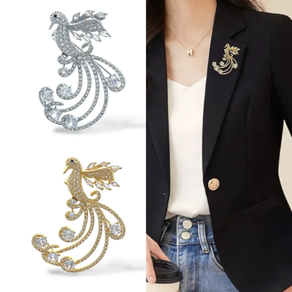 Pavone-Spilla con Zirconia - SPM-506-280