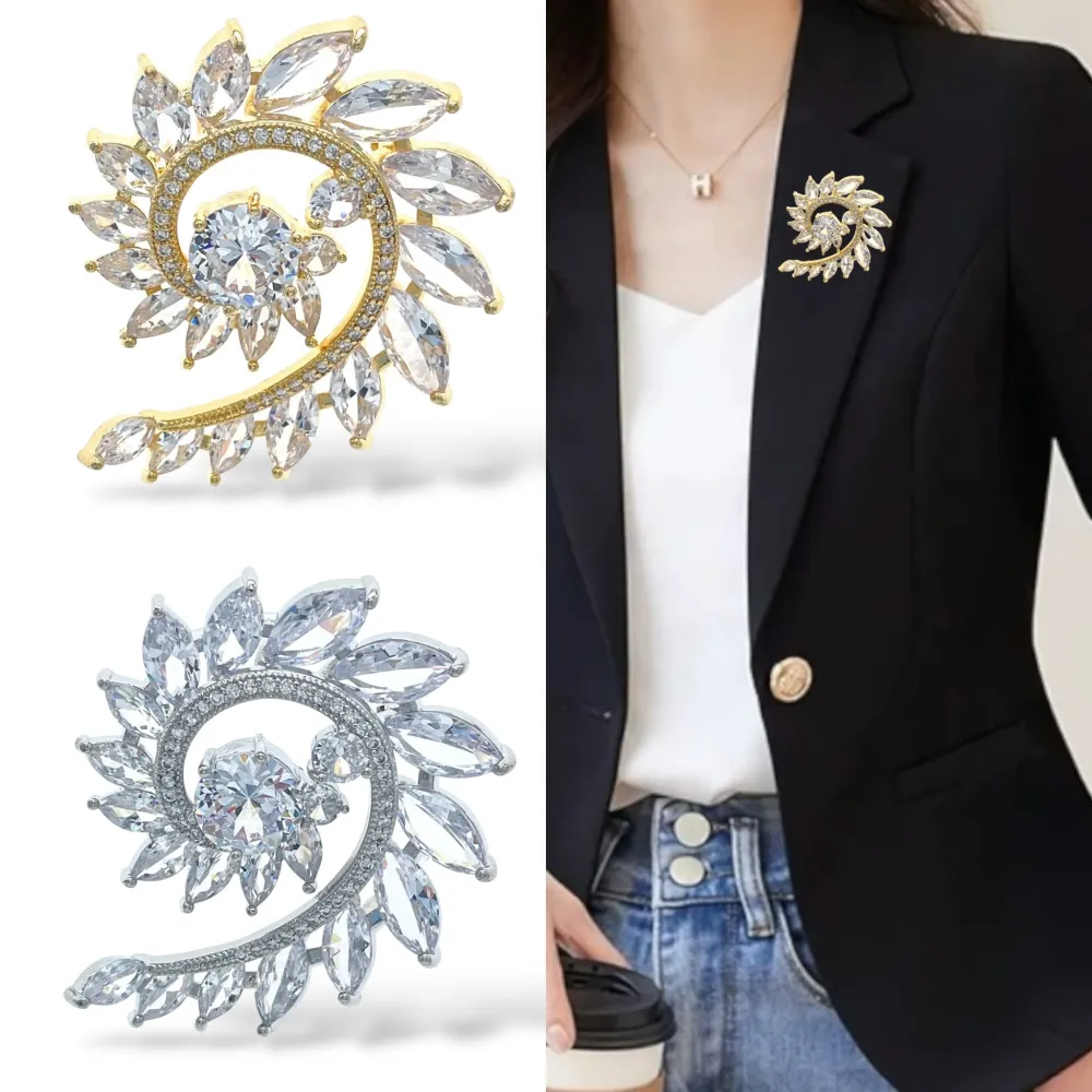 Fiore-Spilla con Zirconia - SPM-506-288