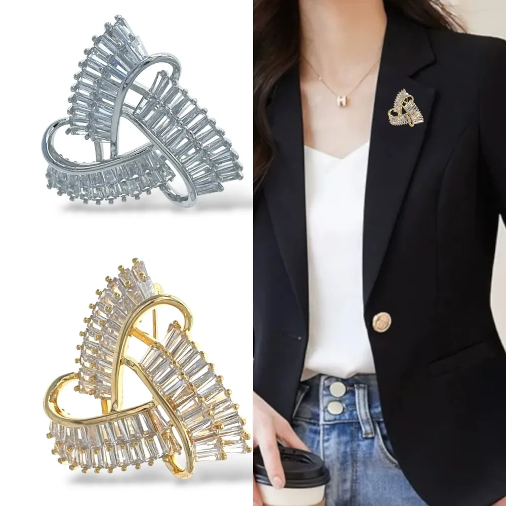 Triangolo-Spilla con Zirconia - SPM-506-289