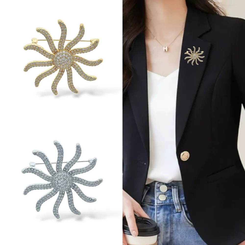 Sole-Spilla con Zirconia - SPM-506-290 (Argento)