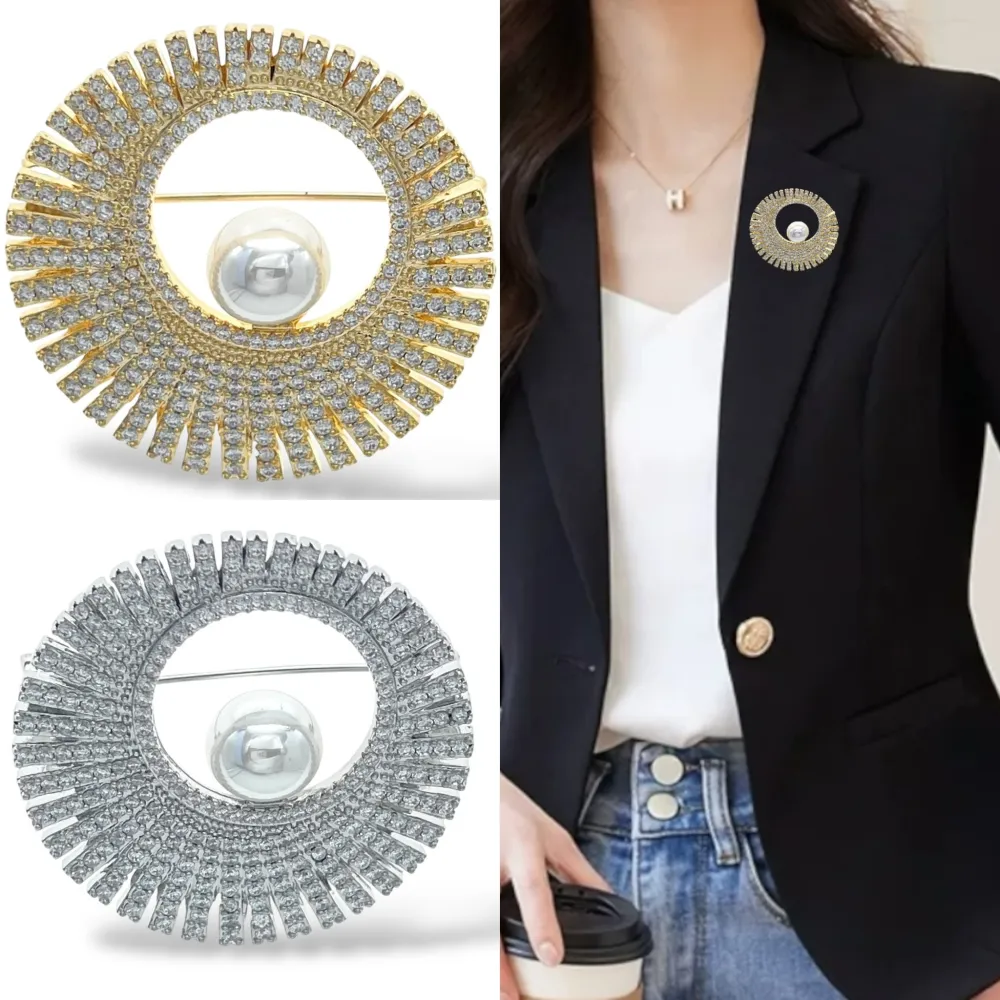 Cerchio  con Perla-Spilla con Zirconia - SPM-506-294