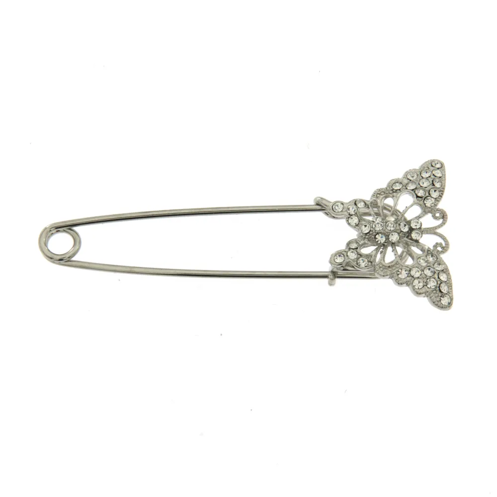 [SPM-7466-10] SP-Farfalla 5615 - Spilla da Balia 8cm - SPM-7466-10