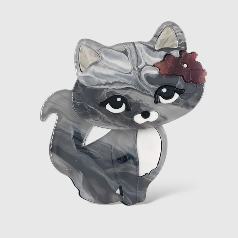 Gatto -Spilla in Resina - SPM-755-22