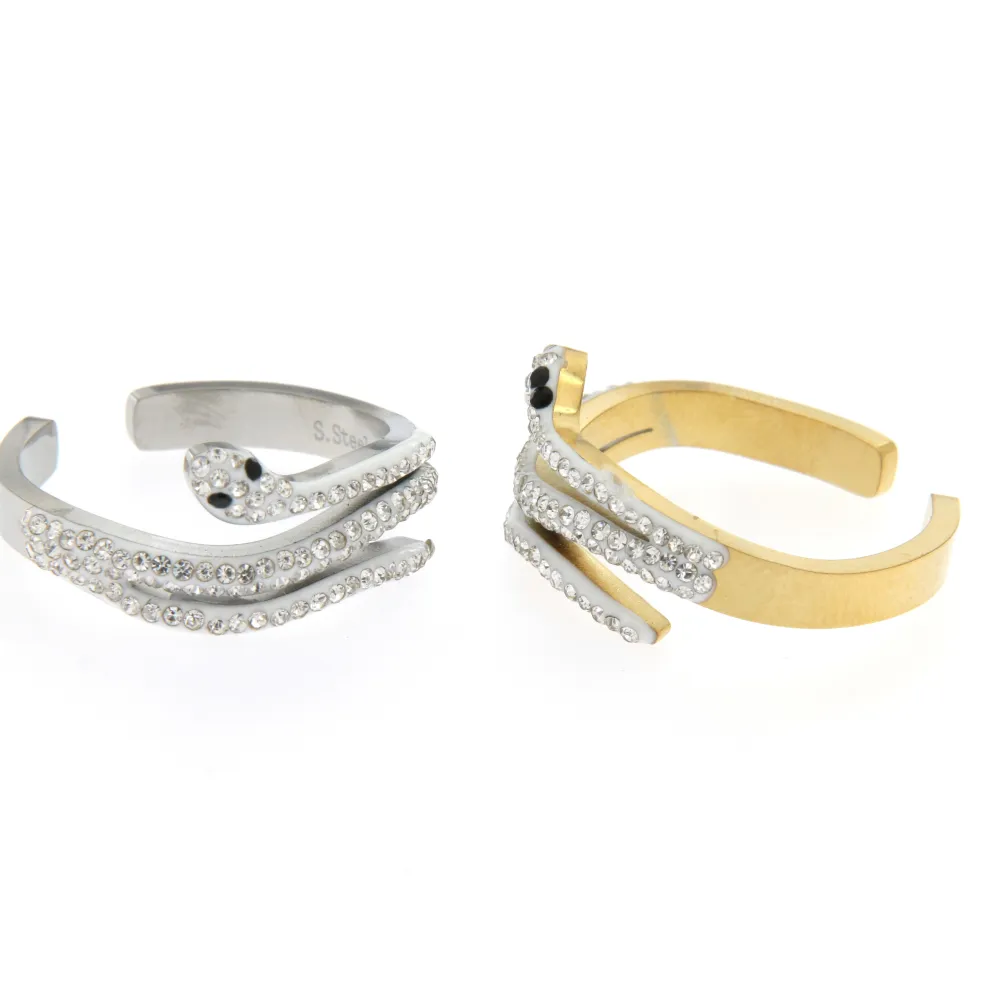 Serpente 3139 - Anello Regolabile in Acciaio - Serpente 3139 - Anello Regolabile in Acciaio