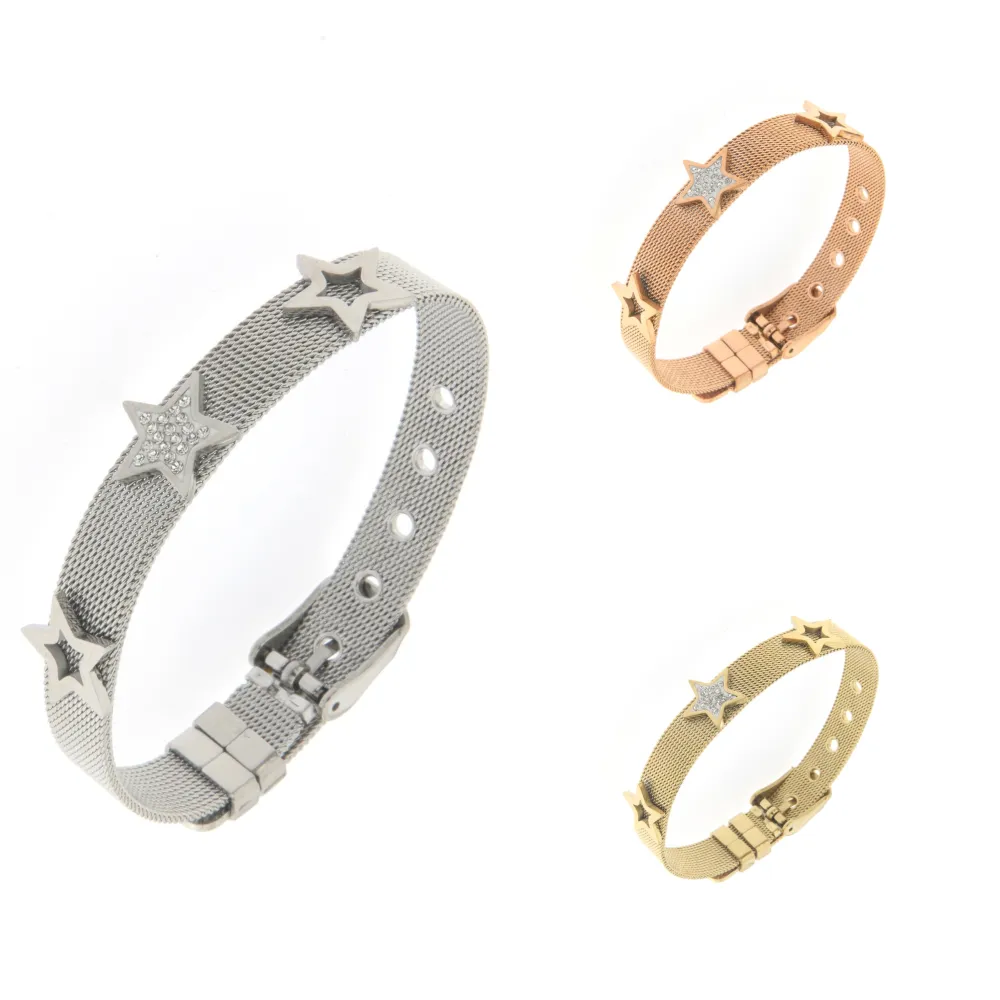 Bracciale da Donna In Acciaio - Stella -Bracciale Cinturino Orologio