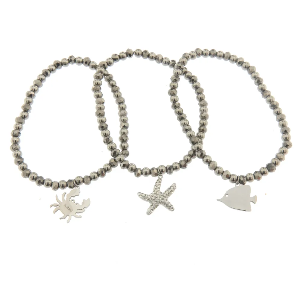 Bracciale Tris in Acciaio - Stella Marina - Bracciale Tris Acciaio