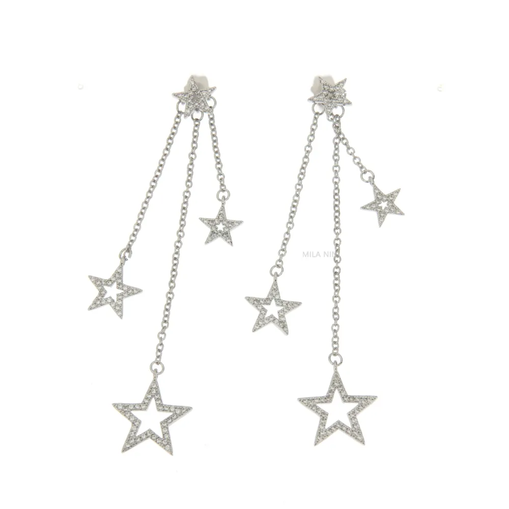 ZOMP Stelle Multiple - Orecchini Cubic Zirconia - ZOMP Stelle Multiple - Orecchini Cubic Zirconia